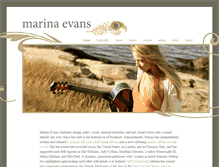 Tablet Screenshot of marinaevansmusic.com